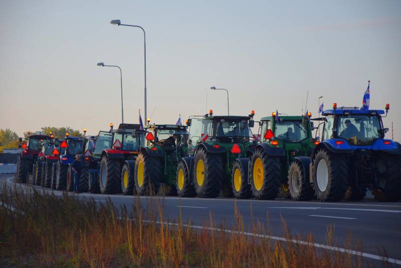 Verkeerschaos door boerenprotest