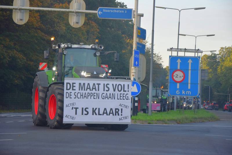Verkeerschaos door boerenprotest