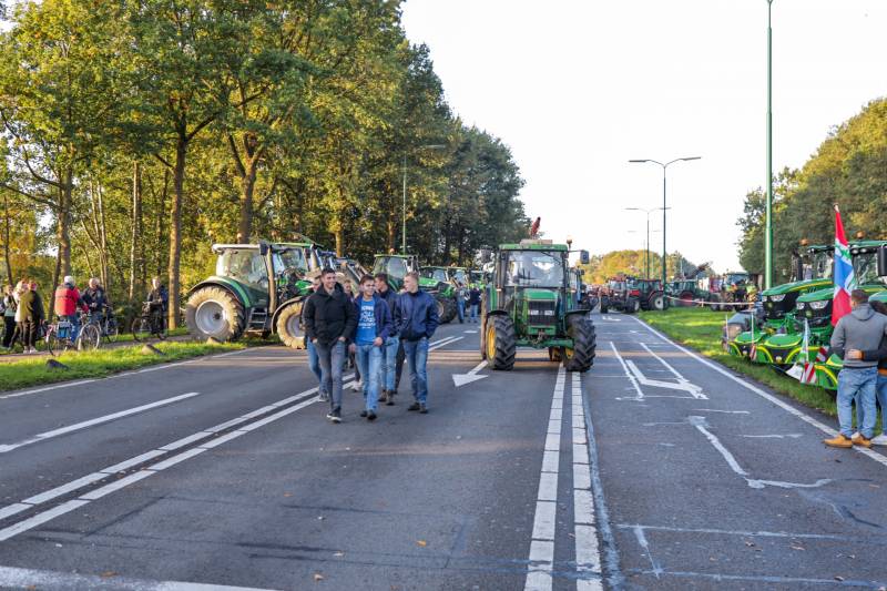 Bilthoven opslot door stikstof boerenprotest