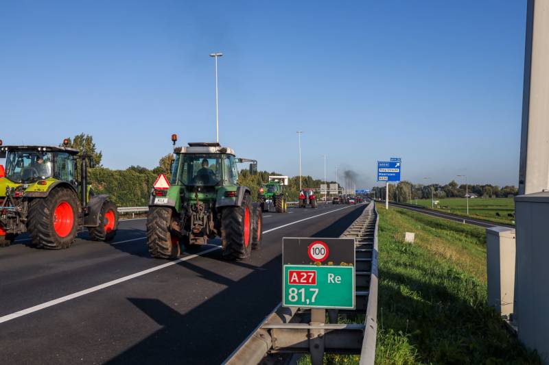 Bilthoven opslot door stikstof boerenprotest
