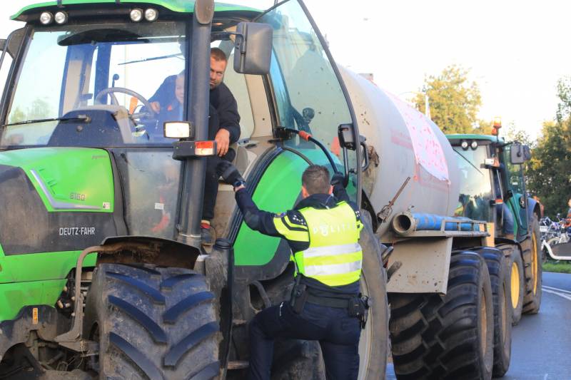Bilthoven opslot door stikstof boerenprotest