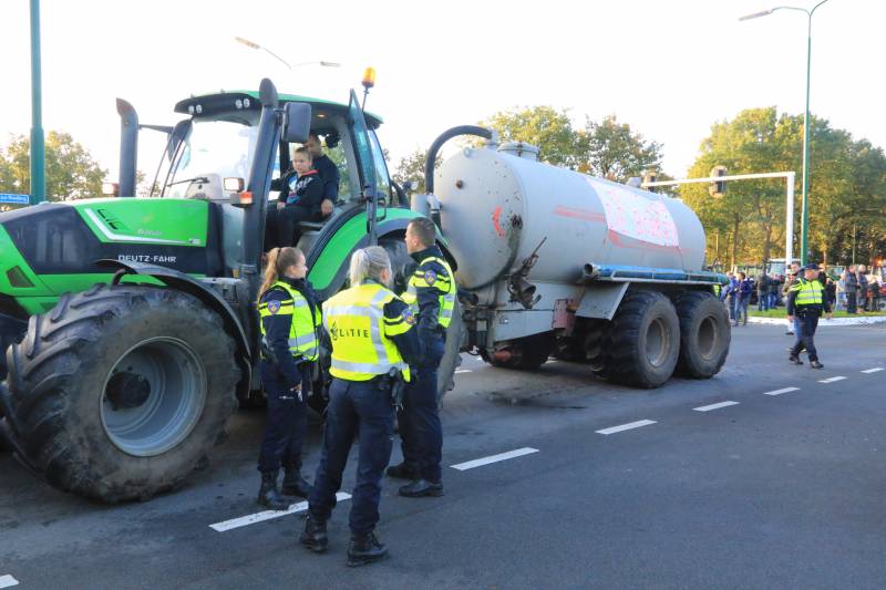 Bilthoven opslot door stikstof boerenprotest