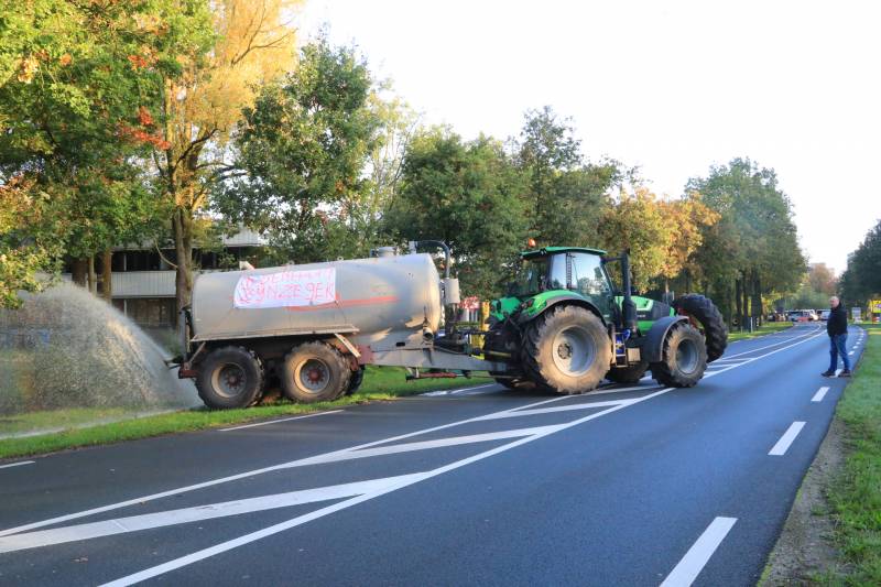 Bilthoven opslot door stikstof boerenprotest