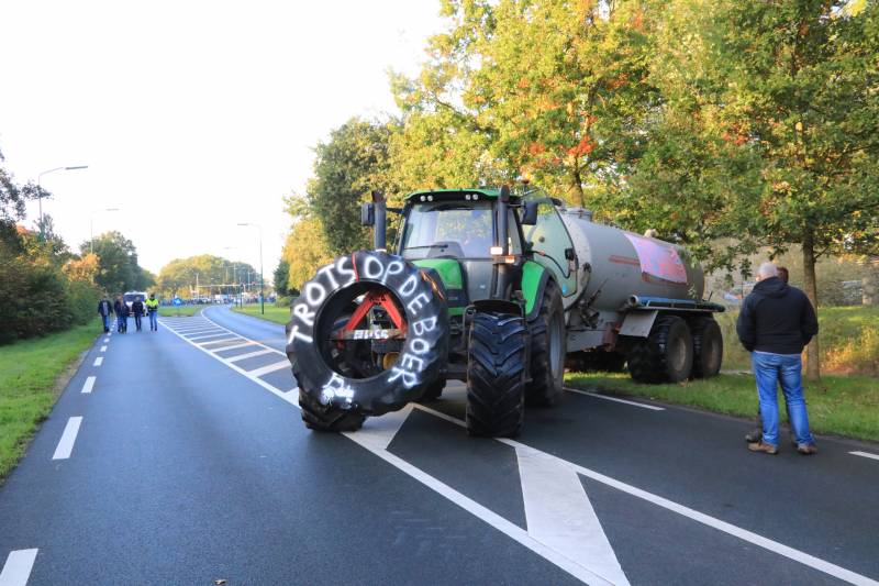 Bilthoven opslot door stikstof boerenprotest