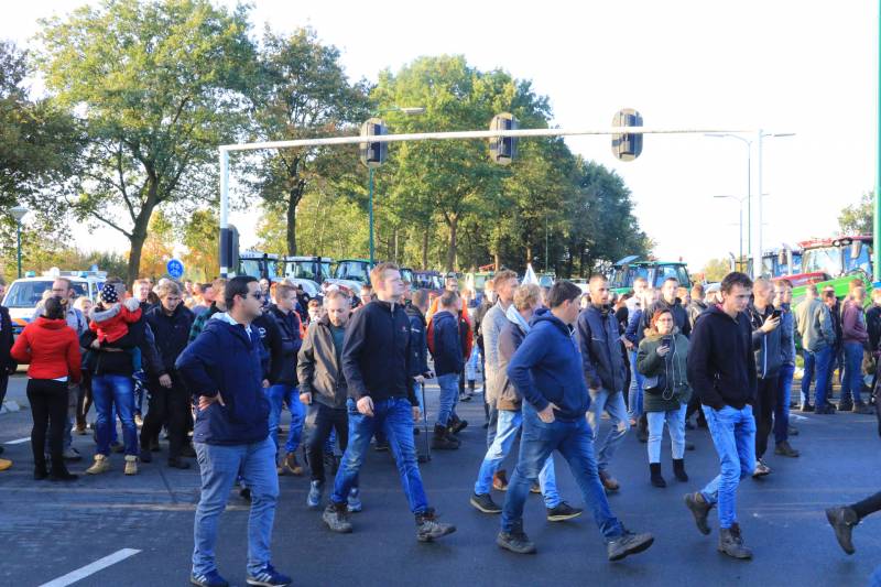 Bilthoven opslot door stikstof boerenprotest