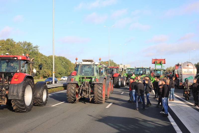 Bilthoven opslot door stikstof boerenprotest