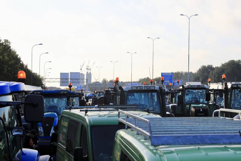 Bilthoven opslot door stikstof boerenprotest