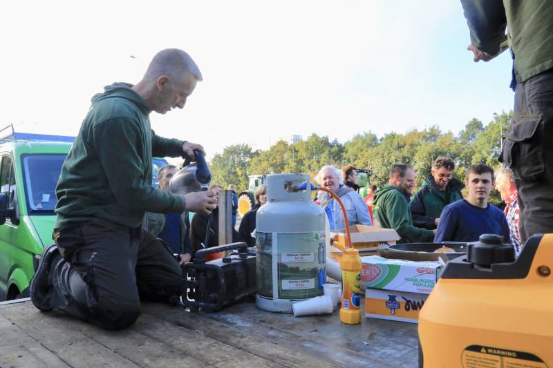 Bilthoven opslot door stikstof boerenprotest