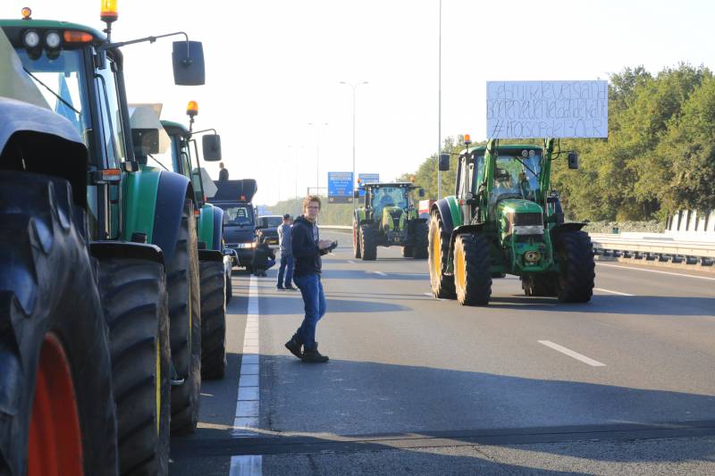 Bilthoven opslot door stikstof boerenprotest