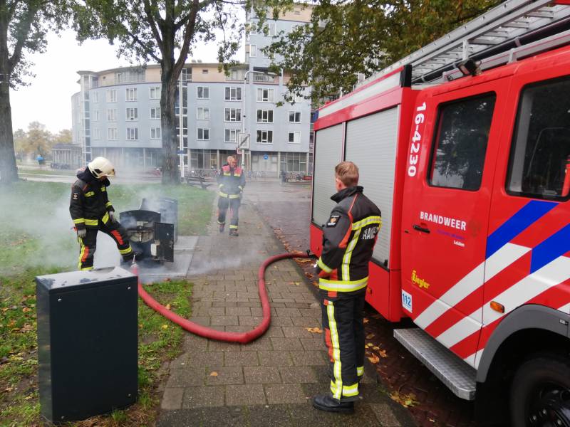 Brand in ondergrondse container Stationskwartier