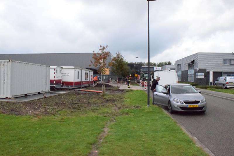 Gasleiding geraakt bij graafwerkzaamheden op bedrijventerrein Gouwepark