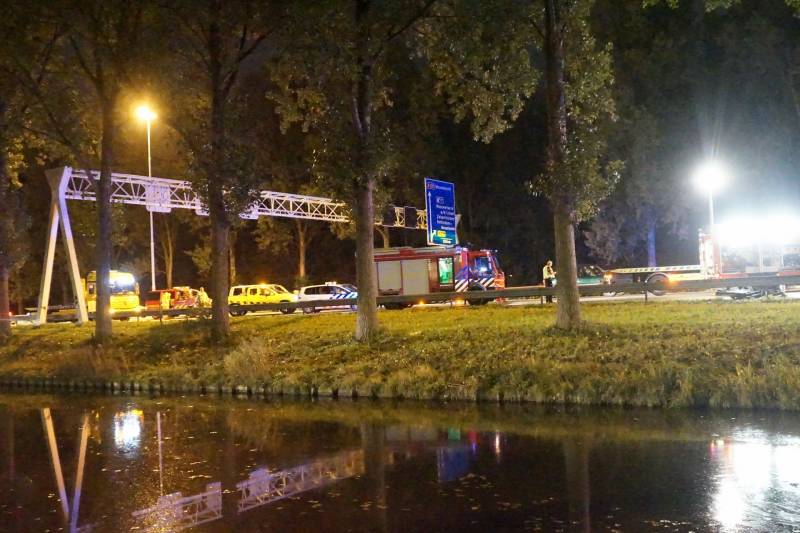 Zeer ernstig ongeval tussen twee vrachtwagens op snelweg