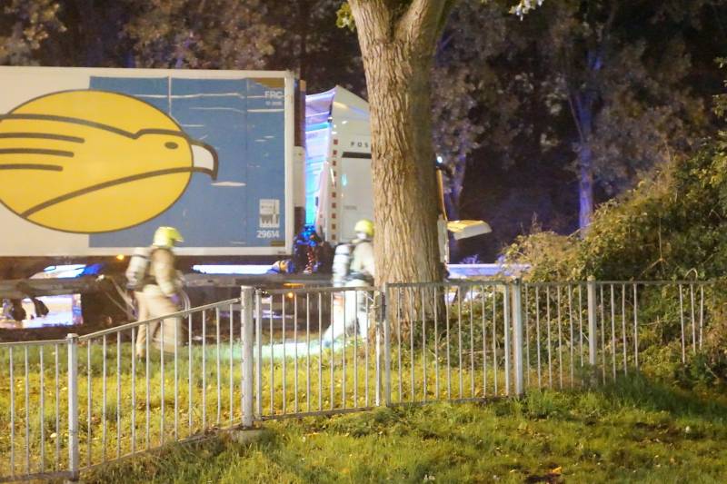 Zeer ernstig ongeval tussen twee vrachtwagens op snelweg
