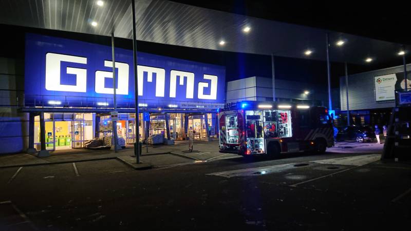 Gamma ontruimd na kortsluiting in lamp