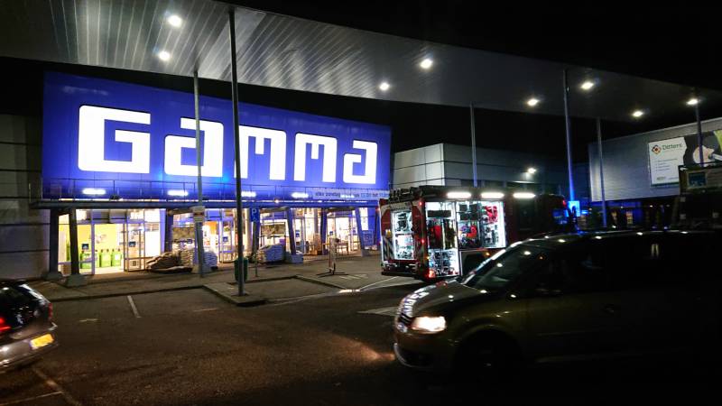 Gamma ontruimd na kortsluiting in lamp