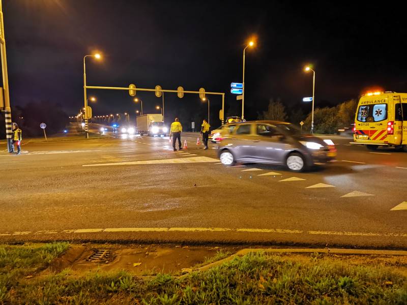 Flinke schade na botsing op kruising