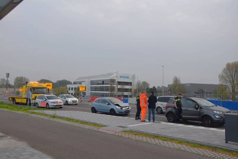Schade na kop-staart aanrijding