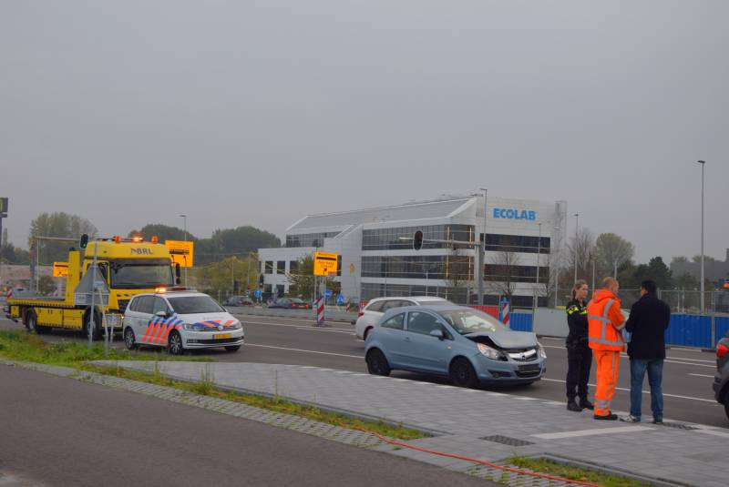Schade na kop-staart aanrijding