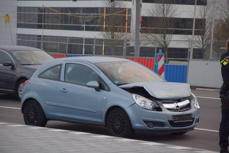 Schade na kop-staart aanrijding