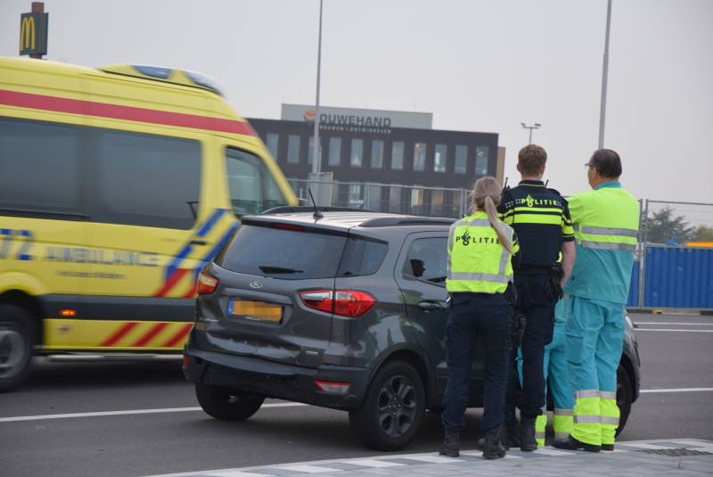 Schade na kop-staart aanrijding