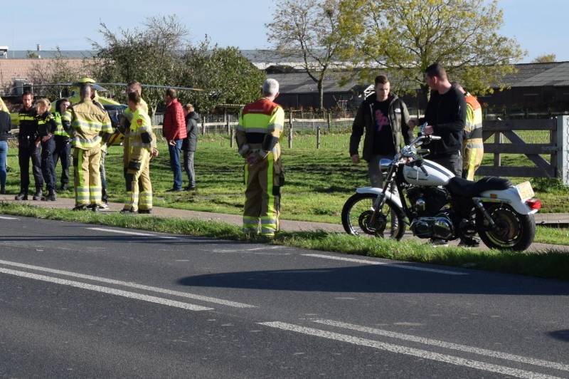 Gewonden na aanrijding met motor