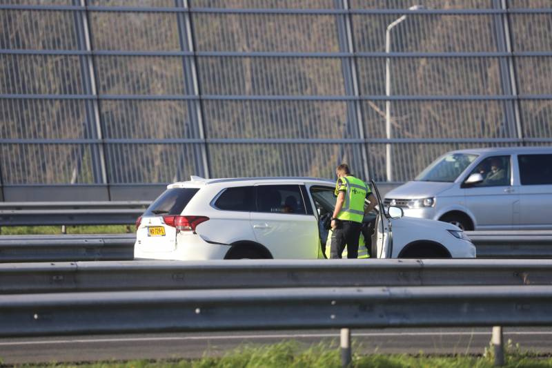 Flinke file na kop staart aanrijding