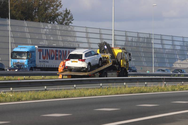 Flinke file na kop staart aanrijding