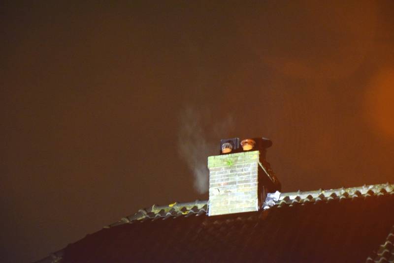 Schoorsteenbrand blijkt cv-ketel afvoer