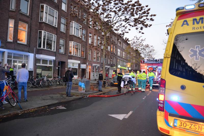 Veel rook bij grote brand in wasserette