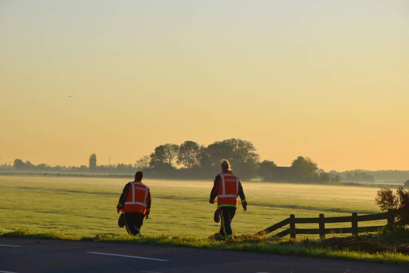 Flinke zoekactie naar mogelijke persoon te water