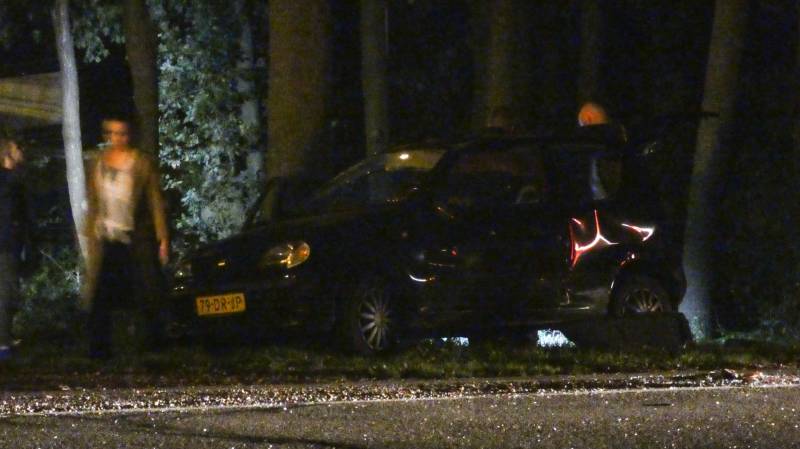 Schade na botsing tijdens keren