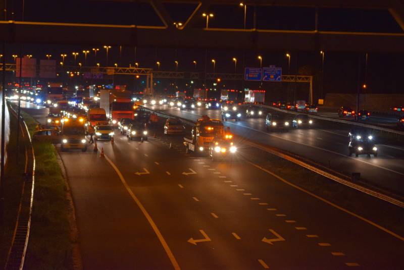Flinke schade na kop-staart aanrijding