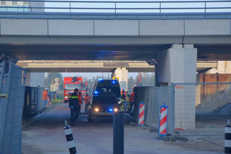 Bouwvakker gewond bij werkzaamheden onder Robert Boyle viaduct