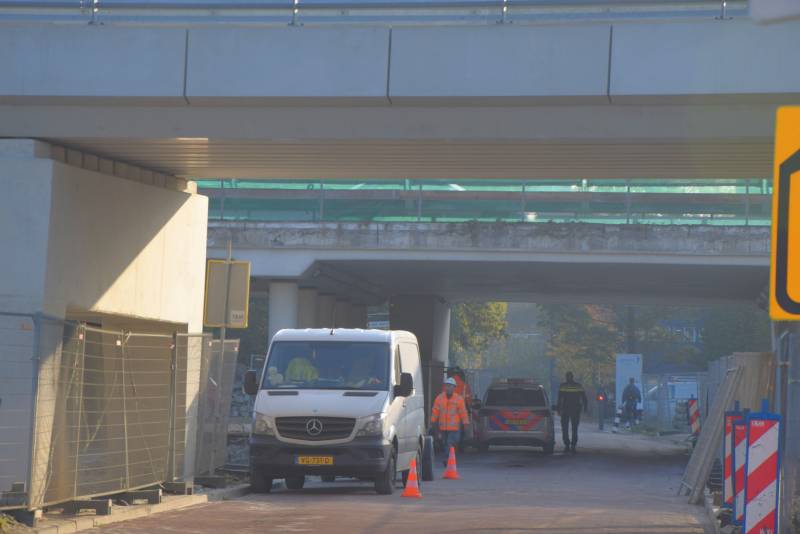 Bouwvakker gewond bij werkzaamheden onder Robert Boyle viaduct