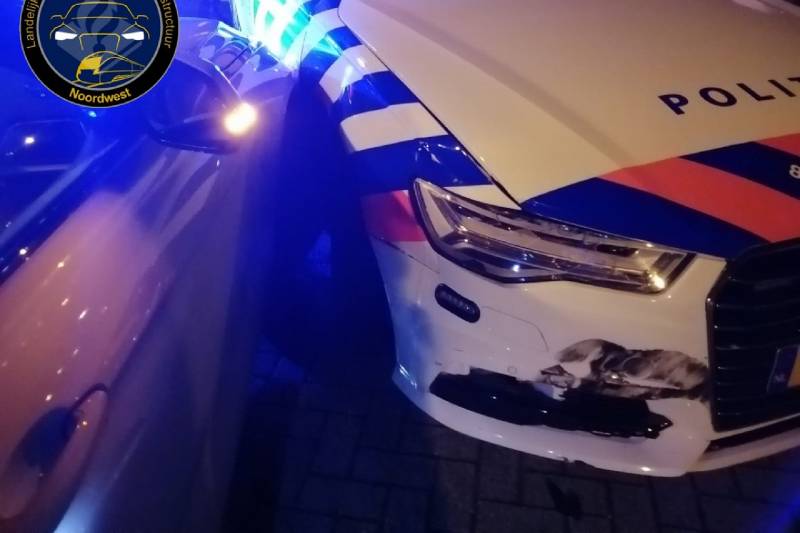 Dronken Engelsman rijdt zich klem in BMW-huurauto bij achtervolging