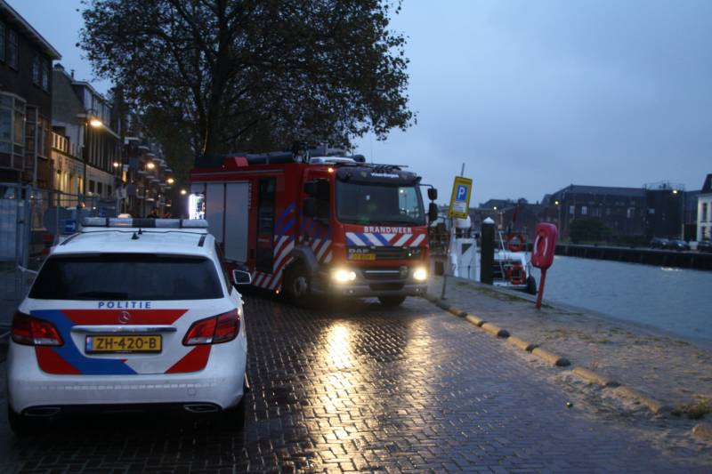 Isolatie machinekamer vliegt in brand