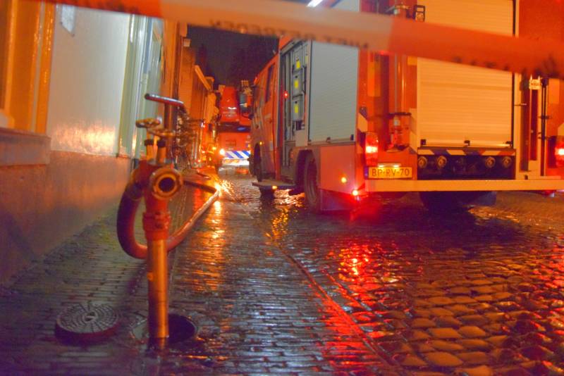 Schoorsteenbrand in monumentaalpand