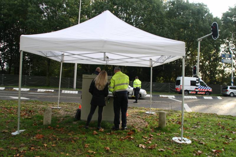 Kruising dicht vanwege reconstructie