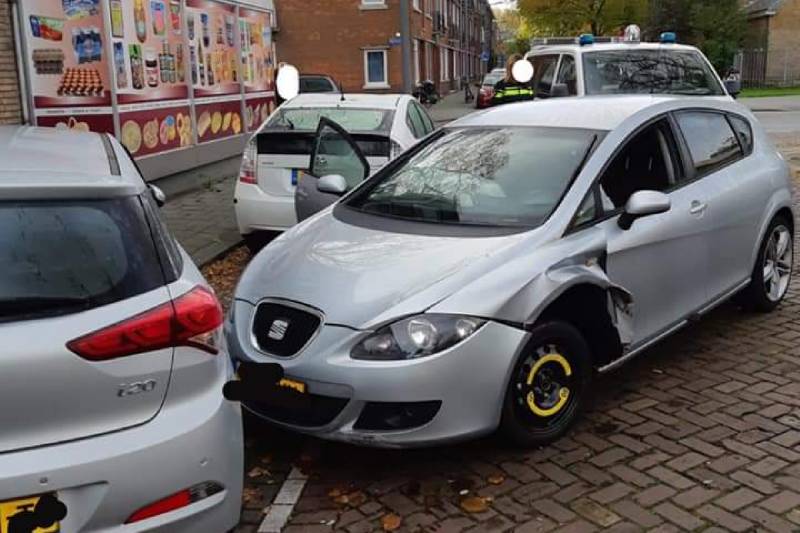 Dronken bestuurder crasht met auto bij achtervolging