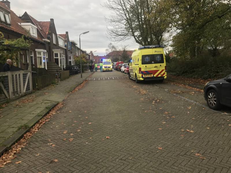 Traumahelikopter landt voor medisch incident