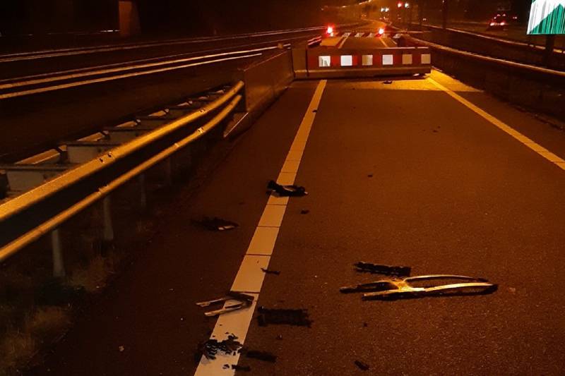 Slagboom wisselstrook knooppunt Gooimeer kapotgereden