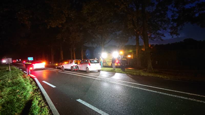 Gewonde en schade bij kop-staart aanrijding