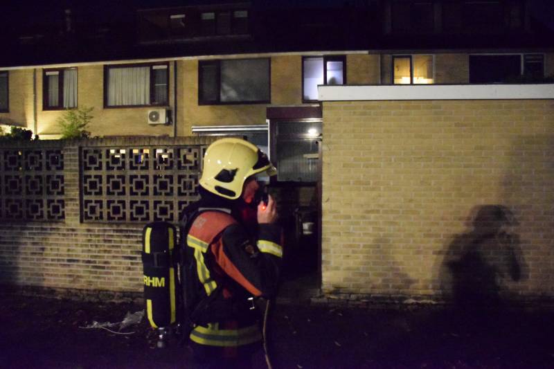 Flinke rookontwikkeling bij brand in woning