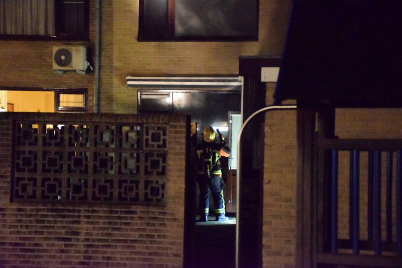 Flinke rookontwikkeling bij brand in woning