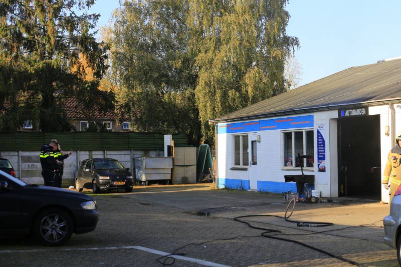 Brand in werkplaats garagebedrijf