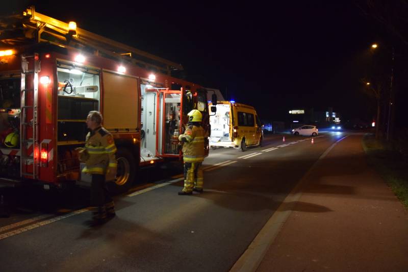 Personenauto belandt op de kop na ongeval