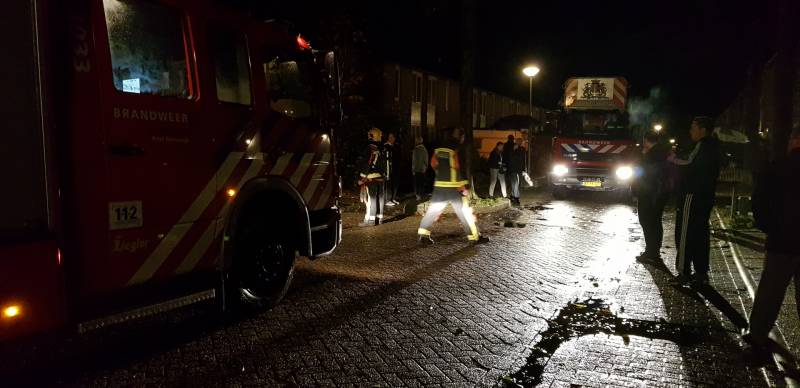 Schade na blikseminslag in dak van woning
