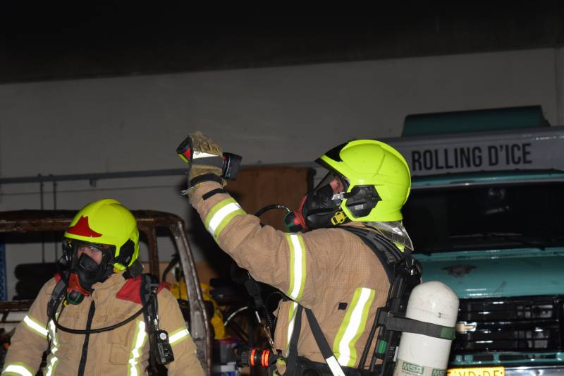 Brand in werkplaats snel onder controle
