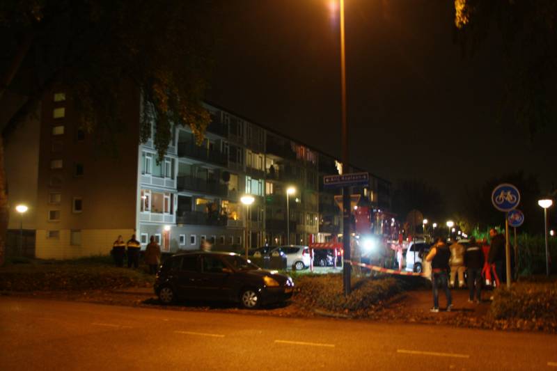 Veel hulpdiensten bij incident in flat