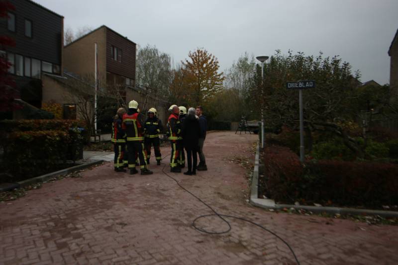 Gaslekkage bij werkzaamheden in voortuin